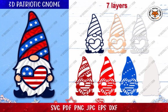 3D Patriotic Gnome Heart Embroidery Design Review