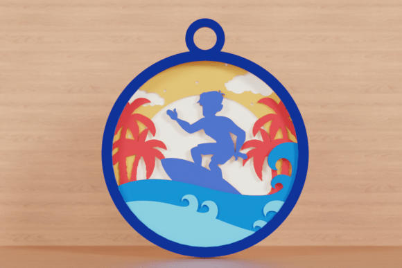 3D SVG Craft Design for Summer Embroidery Projects