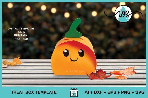 3D SVG Halloween Pumpkin Treat Box for Creative Projects