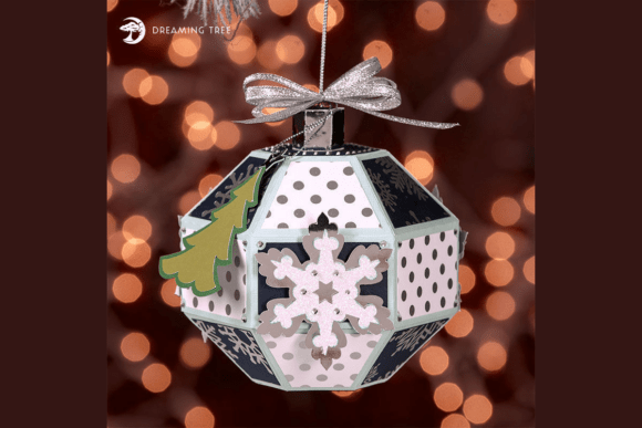 3D SVG Ornament Box: A Festive Graphic Design Asset for Local Business Branding
