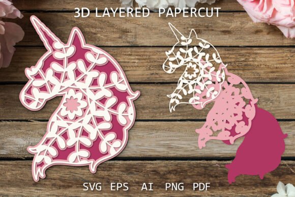 3D SVG Unicorn Design for Creative Content Projects