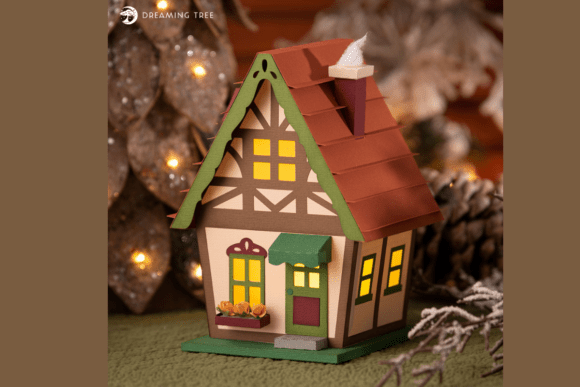 Bavarian Haus C SVG Review: A 3D House Asset for Alpine-Inspired Crafts
