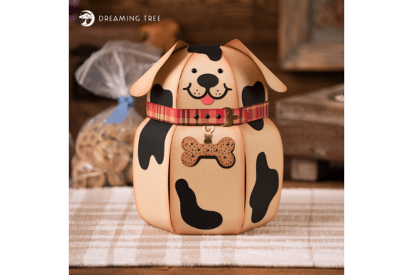 Bow-Wow Cookie Jar: A 3D SVG Design Asset for Home Décor and Local Branding