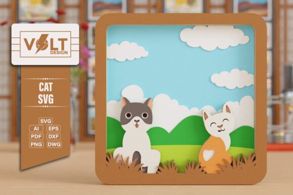 Cat 3D SVG Craft Design: A Versatile Graphics Asset for Creative Branding