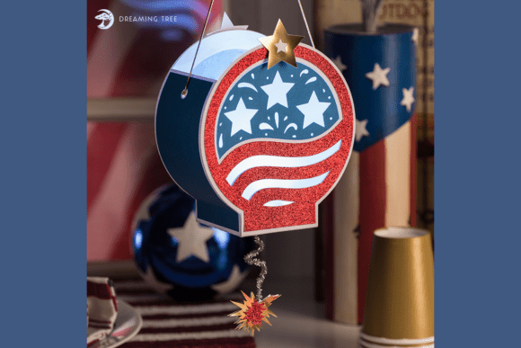 Cherry Bomb Lantern 3D SVG: A Festive Graphic Design Asset for Local Businesses