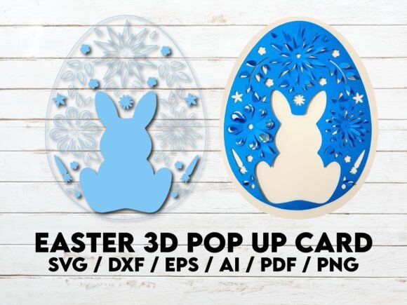 Easter Bunny 3D SVG for Pop-Up Cards – A Seller’s Review