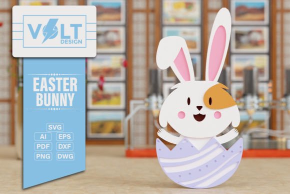 Easter Bunny 3D SVG Laser Cutting: A Spring-Friendly Design Asset for Creative Projects