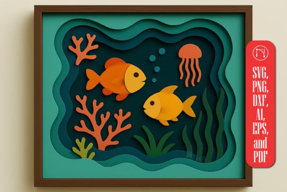 Multilayer Sea Shadow Box 3D SVG Review for Real Craft Projects
