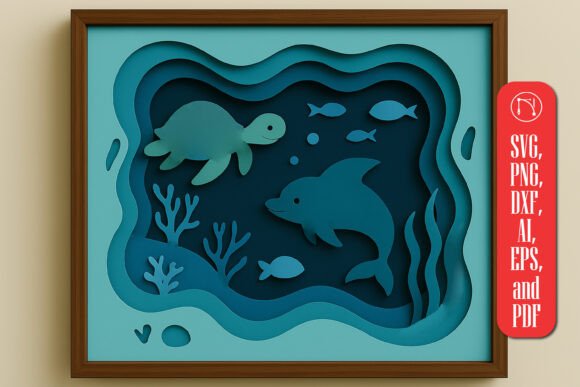 Multilayer Sea Shadow Box 3D SVG Review: Real-World Craft Potential