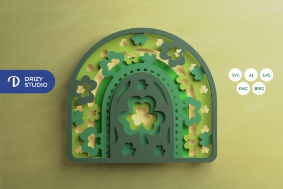St Patrick Rainbow 3D SVG Shapes: A Designer’s Perspective