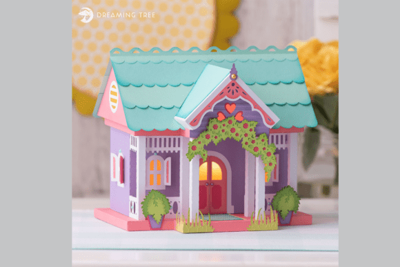 Sweet Summer Cottage SVG: A Charming 3D Design Asset for Local Branding