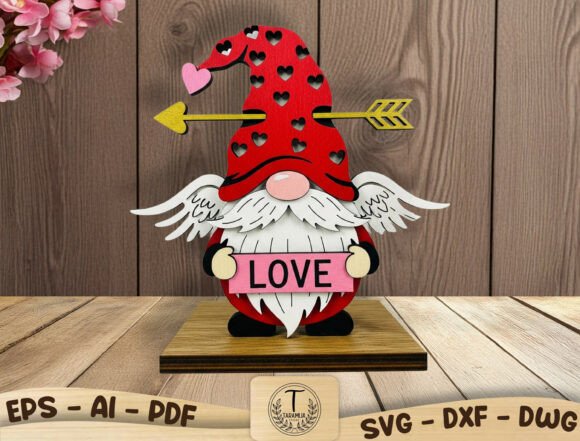 Valentine Gnome 3D Layered Laser Cut SVG: A Designer’s Review